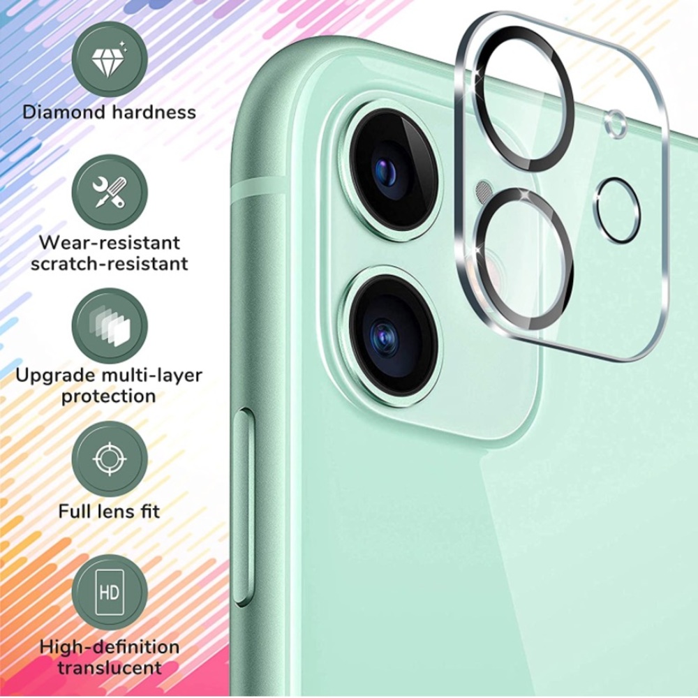 UniqueMe 3 Pack Camera Lens Protector
Compatible for iPhone 12 Mini [5.4 inch]